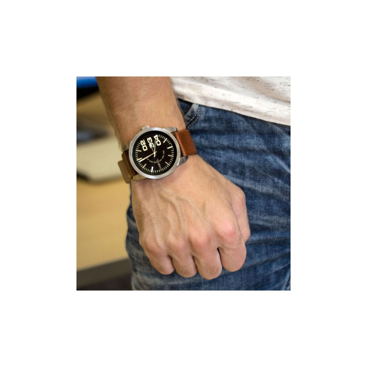 Diesel DZ1513 Men's Watch 46mm Brown Diesel DZ1513 Men's Watch 46mm Brown