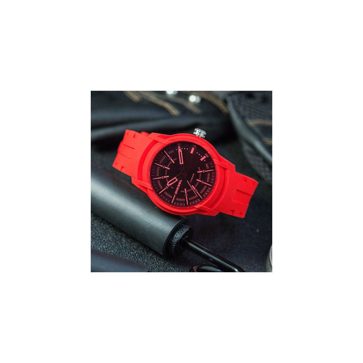 Diesel DZ1820 Unisex Watch 45mm Red Diesel DZ1820 Unisex Watch 45mm Red
