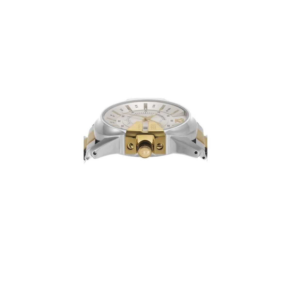 Diesel DZ2182SET Men’s Watch 45 Mm Silver Gold Gift Set