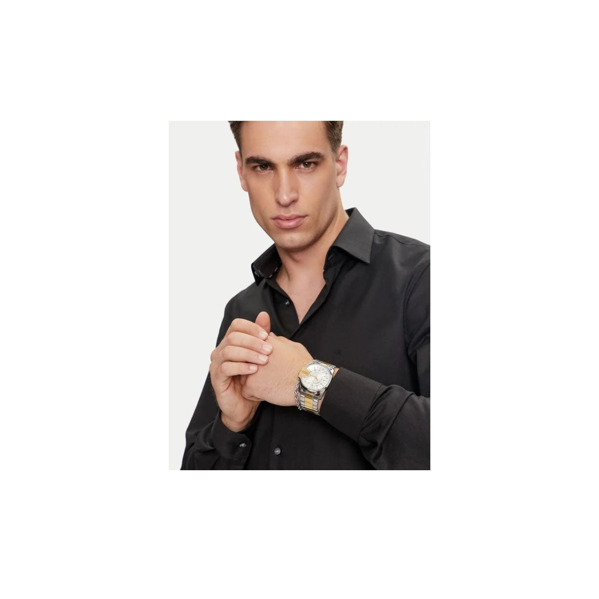 Diesel DZ2182SET Men’s Watch 45 Mm Silver Gold Gift Set Diesel DZ2182SET Men’s Watch 45 Mm Silver Gold Gift Set