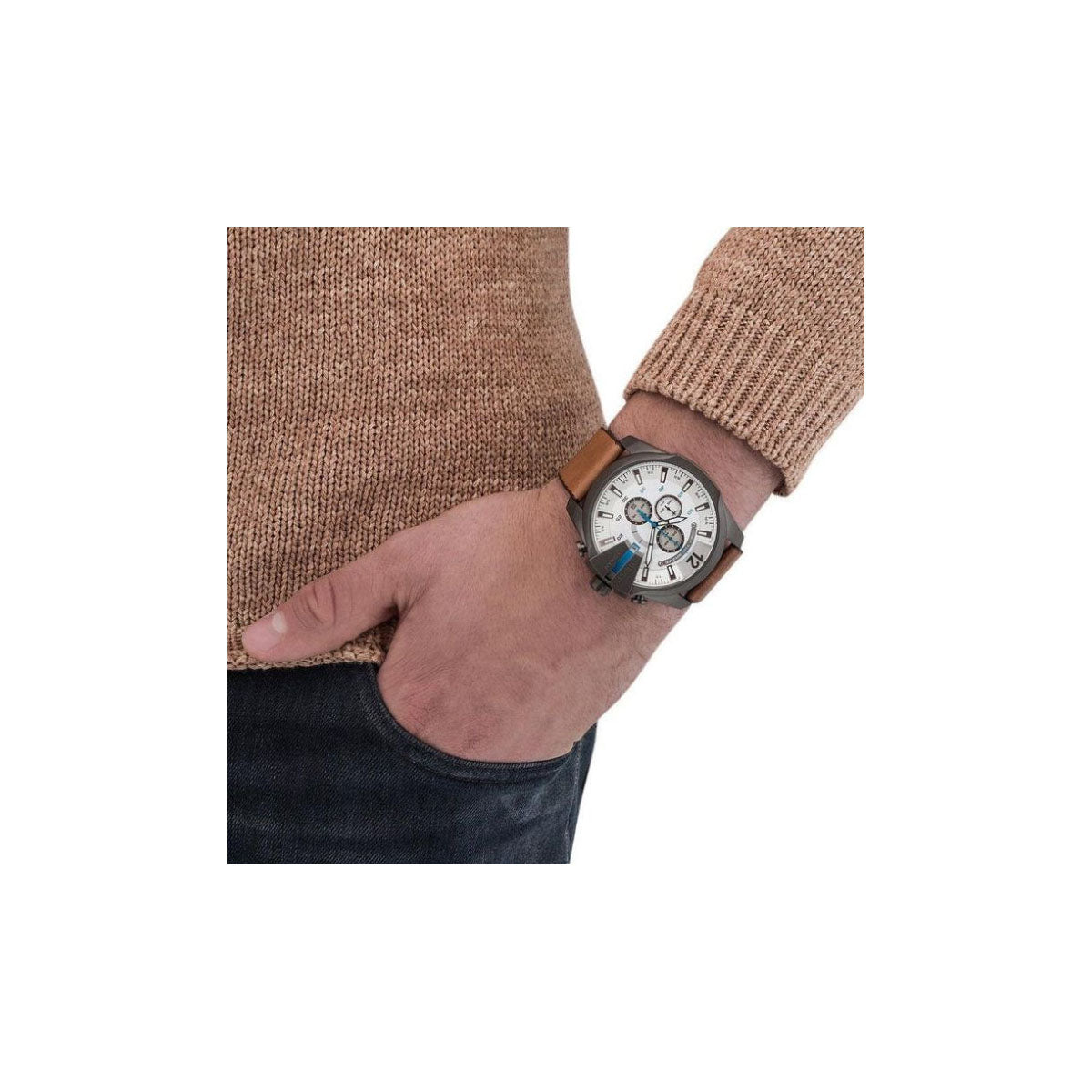 Diesel DZ4280 Mega Chief Men's Watch 52mm Brown