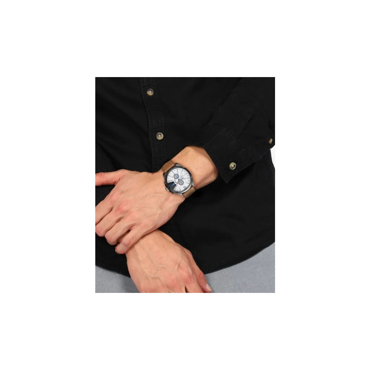 Diesel DZ4280 Mega Chief Men's Watch 52mm Brown