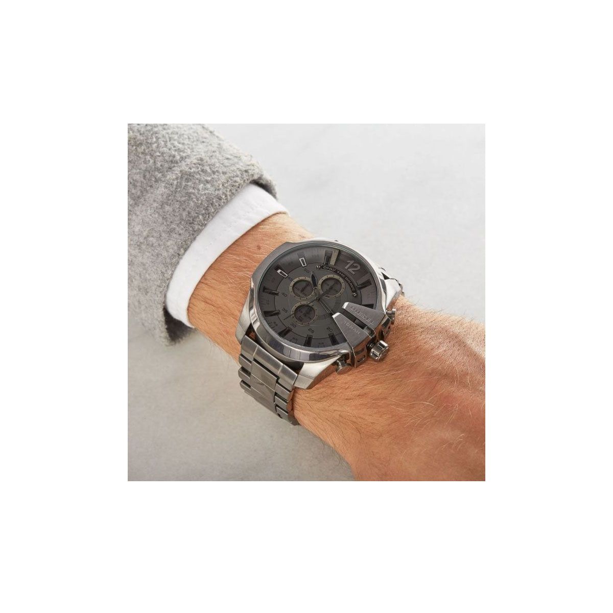 Diesel DZ4282 Mega Chief' Men's Watch 51mm Gray Diesel DZ4282 Mega Chief' Men's Watch 51mm Gray
