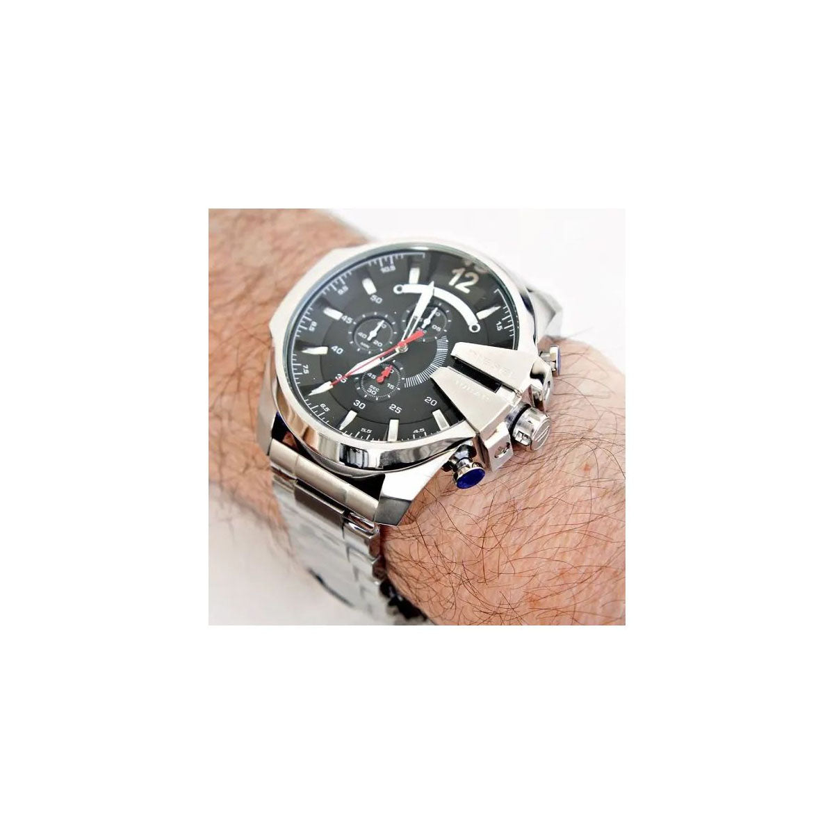 Diesel DZ4308 Mega Chief Men’s watch 59mm Silver Diesel DZ4308 Mega Chief Men’s watch 59mm Silver
