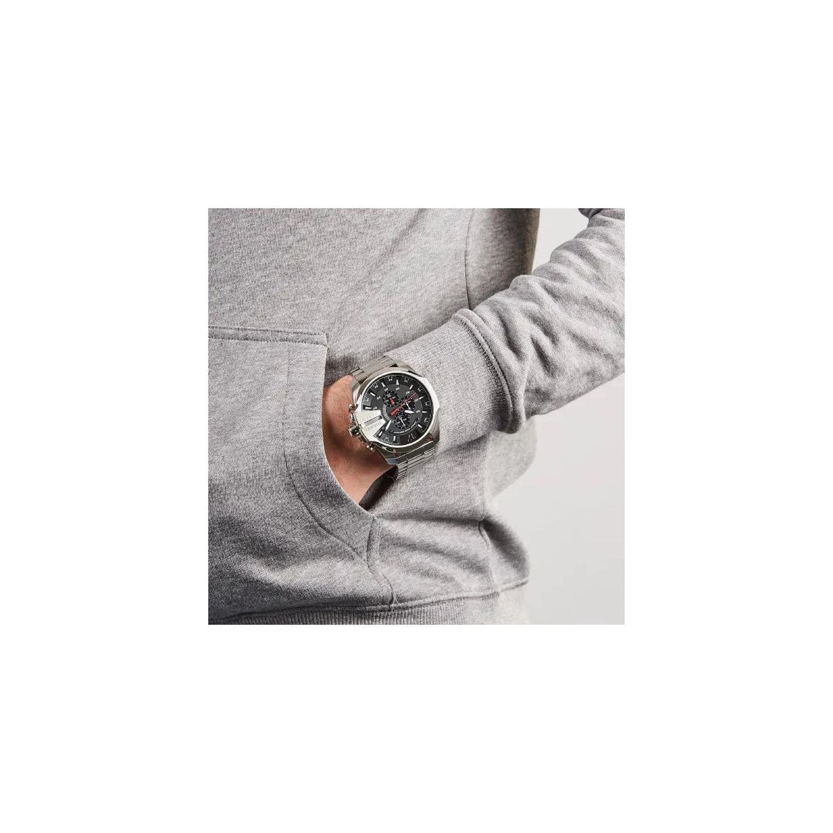Diesel DZ4308 Mega Chief Men’s watch 59mm Silver