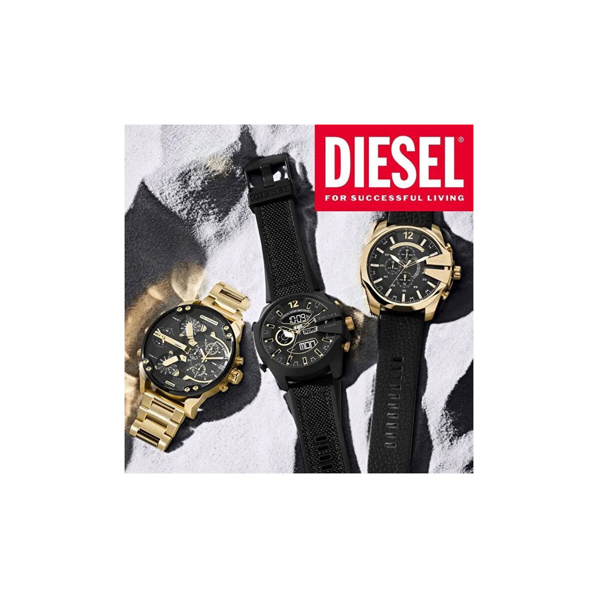 Diesel DZ4552 Mega Chief Men's watch 51mm Black Diesel DZ4552 Mega Chief Men's watch 51mm Black