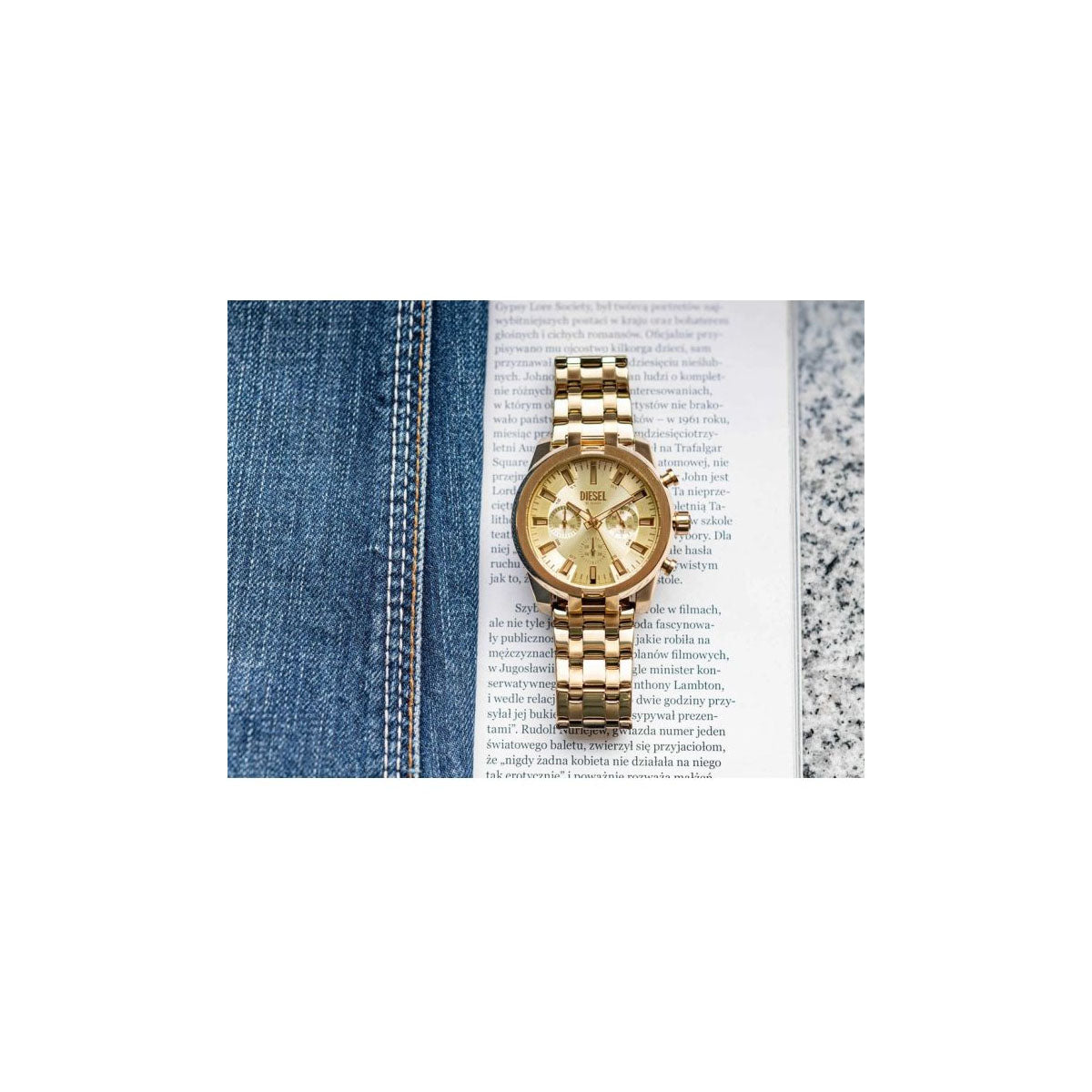 Diesel DZ4623 Men’s Watch 43 Mm Gold