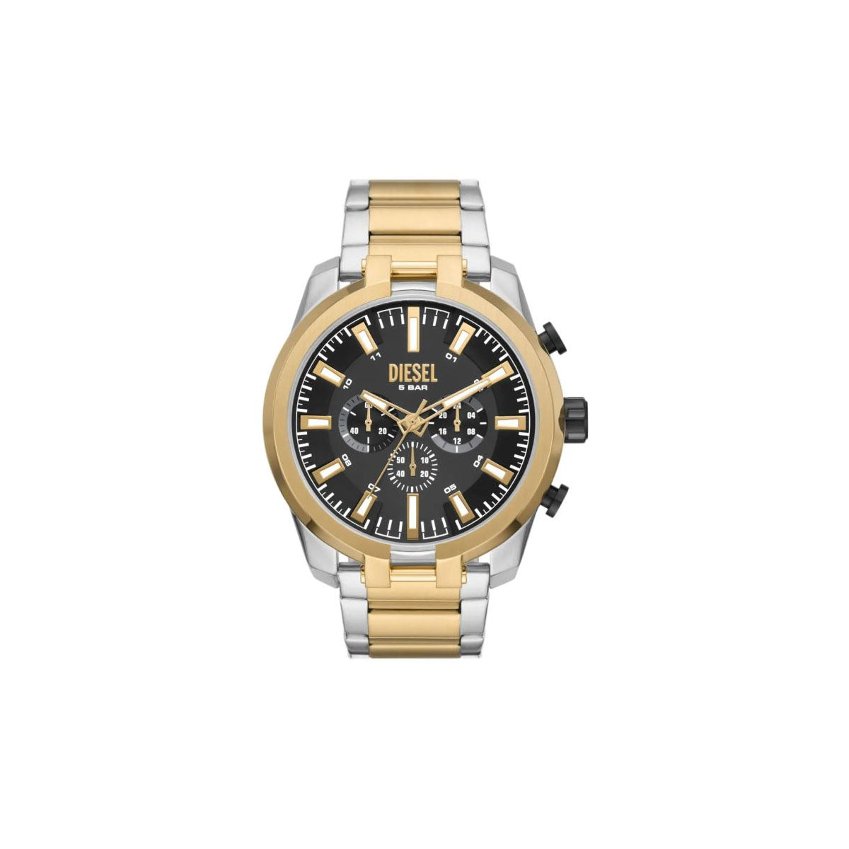 Diesel DZ4625 Men’s Watch 51 Mm Silver Gold Diesel DZ4625 Men’s Watch 51 Mm Silver Gold