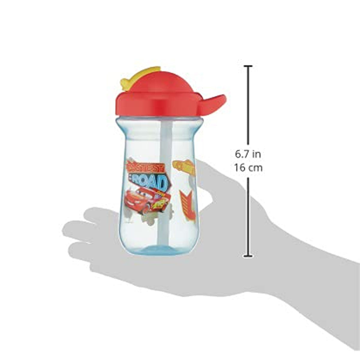 The First Year Disney Cars Flip Top Straw Cup