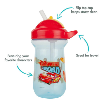 The First Year Disney Cars Flip Top Straw Cup