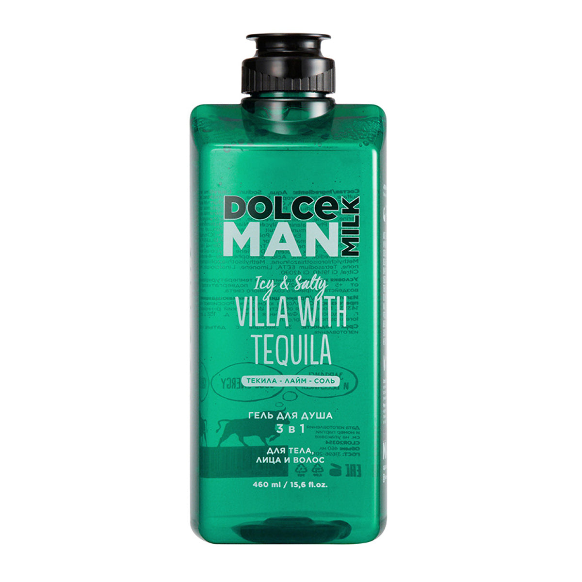 Dolce Milk 3 in 1 Man Shower Gel Villa With Tequila 460ml
