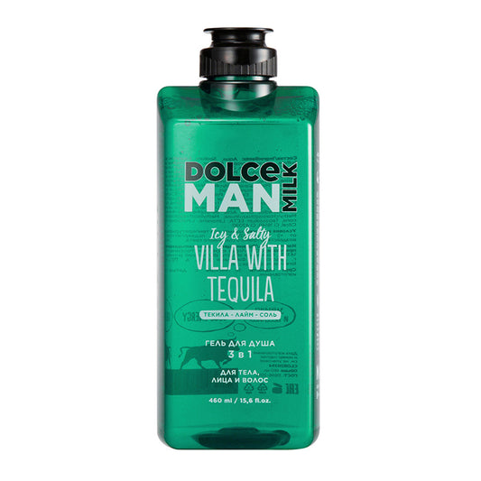 Dolce Milk 3 in 1 Man Shower Gel Villa With Tequila 460ml