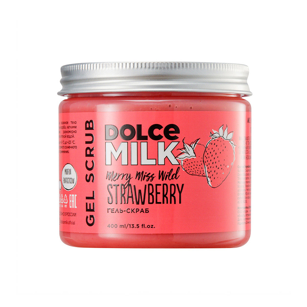 Dolce Milk Shower Gel Scrub Merry Miss Wild Strawberry 400ml