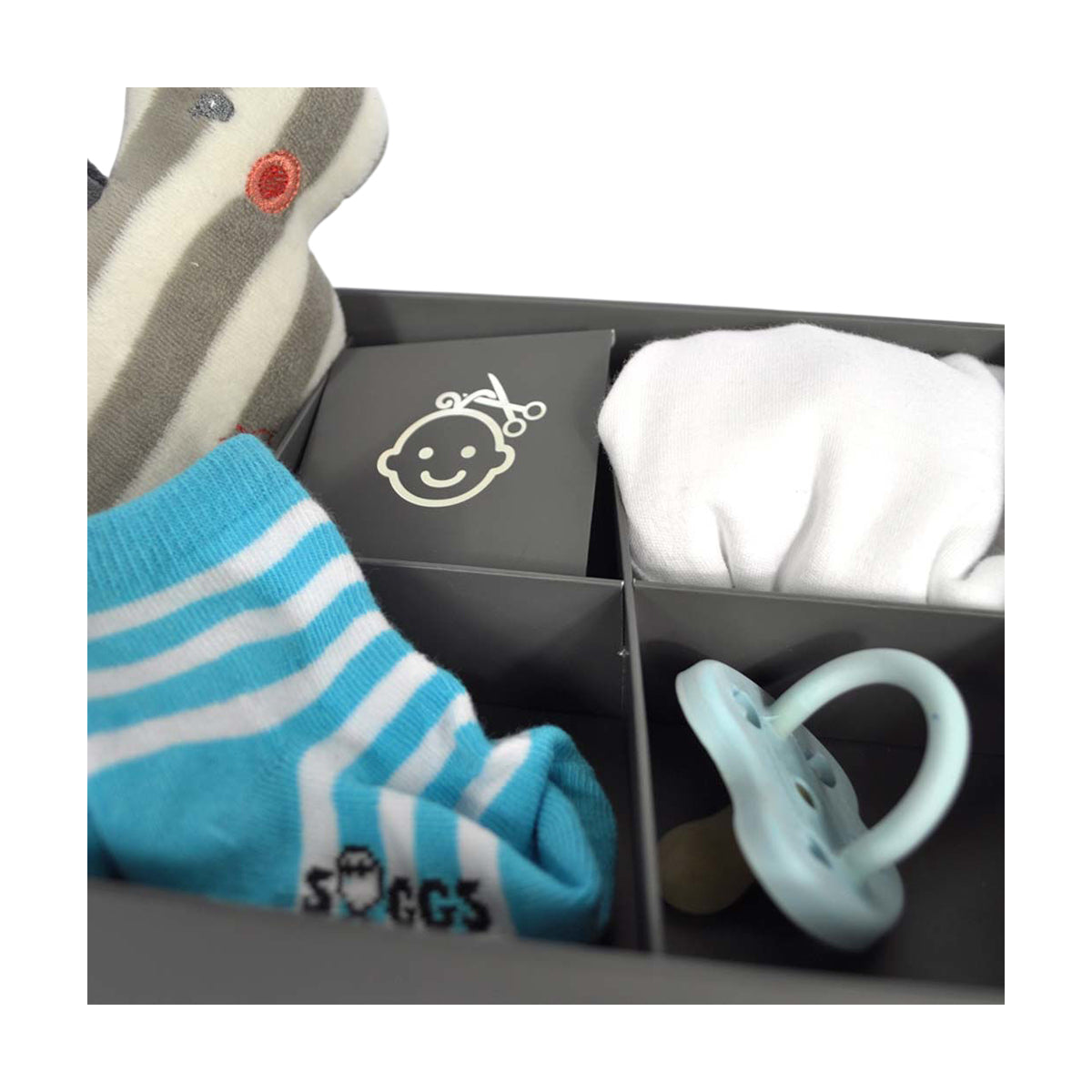Dooky Gift Set Handprint Double Frame White