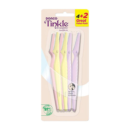 Dorco Tinkle Eyebrow Razor 4 + 2 pcs Value Pack