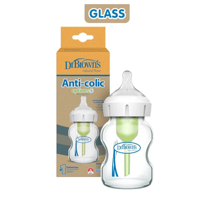 Dr. Brown's Glass Wide-Neck Options+ Bottle 5 oz/150 ml 1-pack