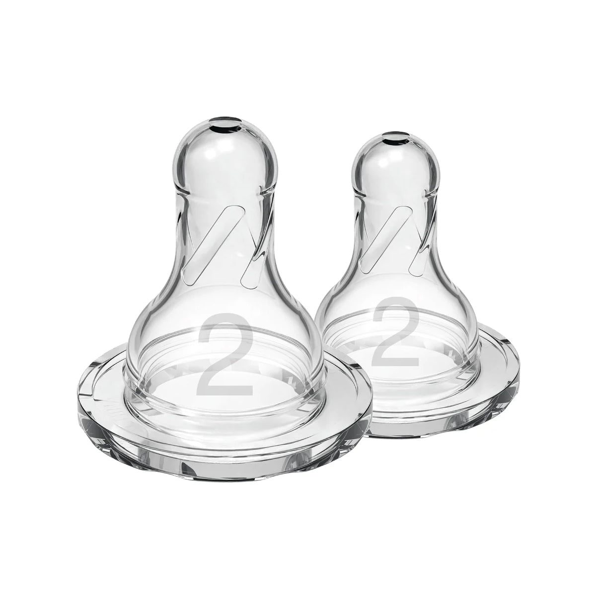 Dr. Brown’s Level-2 (3-6months) Silicone Narrow Nipple 2-Pack