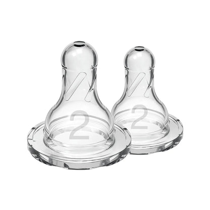 Dr. Brown’s Level-2 (3-6months) Silicone Narrow Nipple 2-Pack