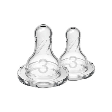 Dr. Brown’s Level-3 (6-9months) Silicone Narrow Nipple 2-Pack