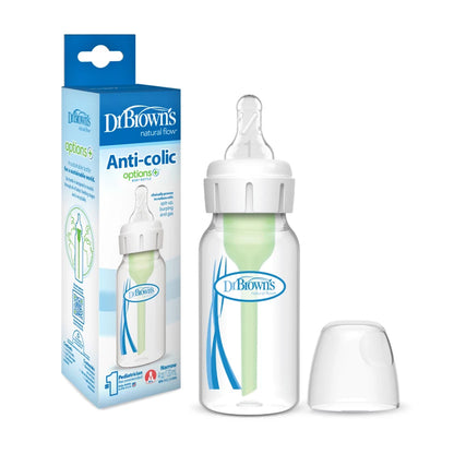 
Dr. Brown's Plastic Narrow-Neck Options+ Bottle, 4 oz/120 ml, 1-pack
