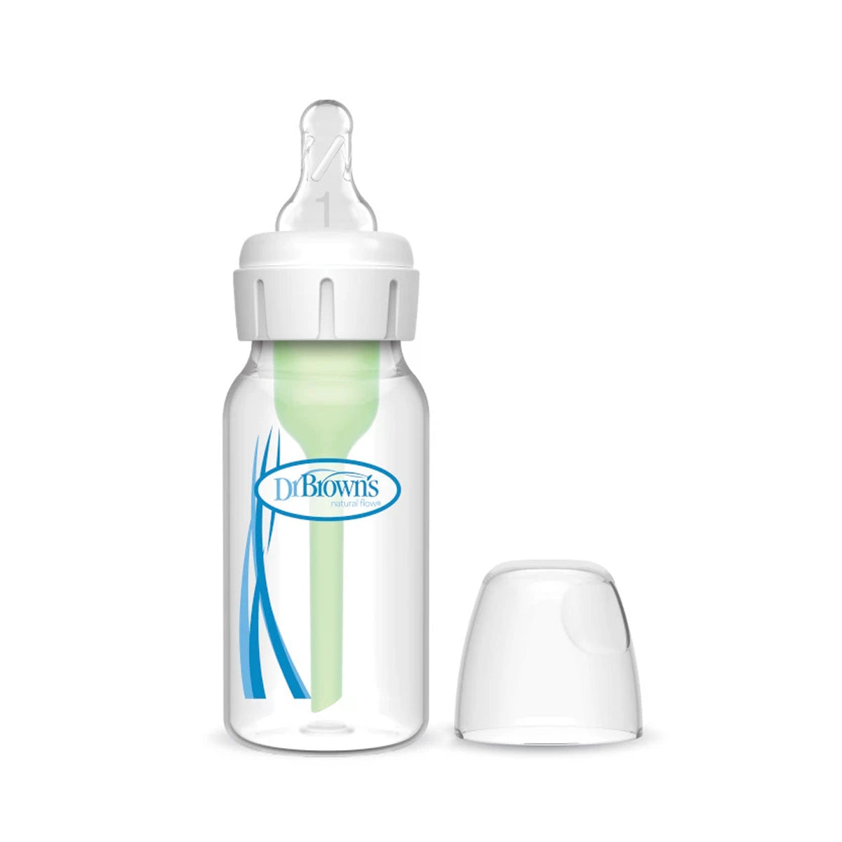 Dr. Brown's Plastic Narrow-Neck Options+ Bottle, 4 oz/120 ml, 1-pack