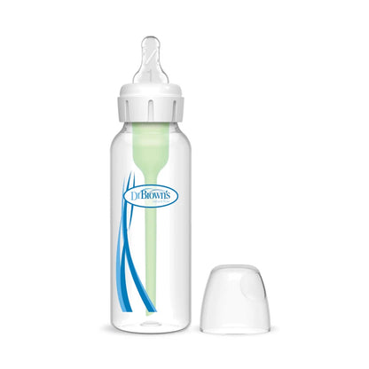 Dr. Brown's Plastic Narrow-Neck Options+ Bottle, 8 oz/250 ml, 1-pack