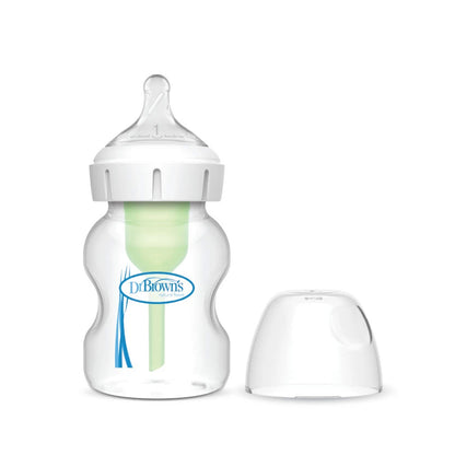 Dr. Brown’s Plastic Wide-Neck Options+ Bottle, 5 oz /150 ml