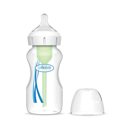 Dr. Brown’s Plastic Wide-Neck Options+ Bottle, 9 oz/270 ml