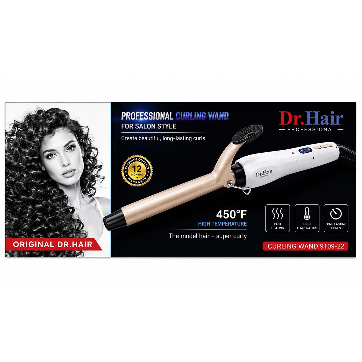 Dr.Hair - Professional Curling Wand 9109 -22
