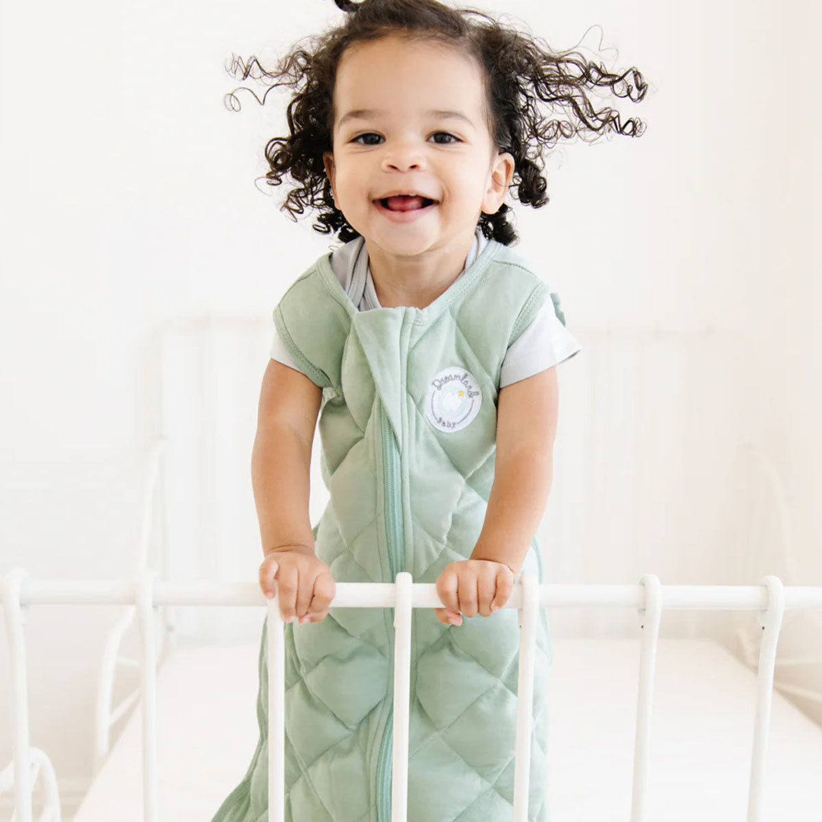 Dream Weighted Sleep Sack, Sage Green, 0-6 Months