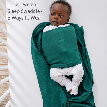 Dream Weighted Sleep Swaddle, Forest Green, 0-6 Months
