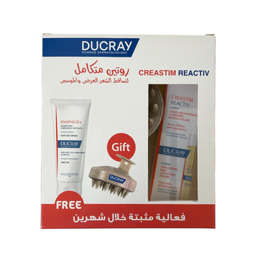 Ducray Anti Acute Hair Loss Complete Routine + Gift Brush