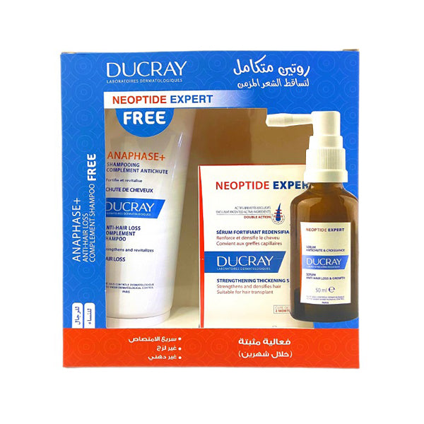 Ducray Neoptide Expert Strenghtening & Thickening Serum 2x50ml + Free Anaphase+ Shampoo 200ml