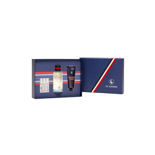 EL GANSO BRAVO MONSIEUR EDT 125ML MOISTURIZING CREAM 75ML 3 VIALS