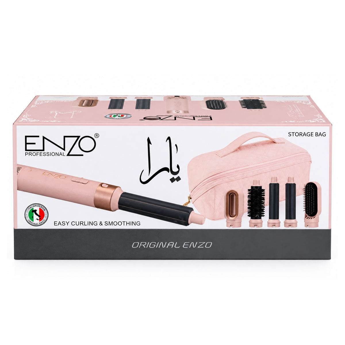 ENZO 5‑in‑1 Ionic Hair Styler with Storage Bag - EN‑4142B