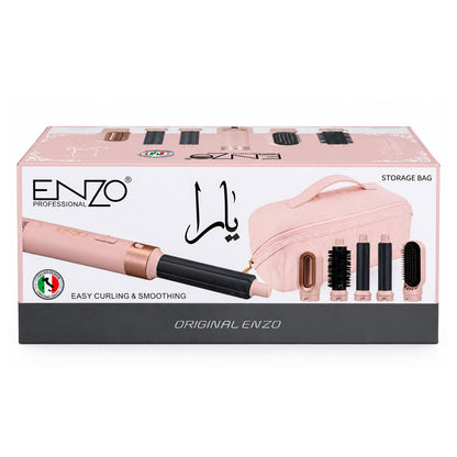 ENZO 5‑in‑1 Ionic Hair Styler with Storage Bag - EN‑4142B