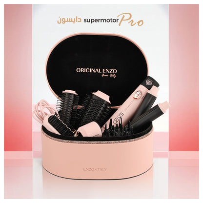 ENZO Professional Supermotor Pro Air Styling & Drying System 7-in-1 Multi-Function Hair Styler- EN-4133PRO-2 - Pink