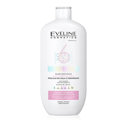 EVELINE 6 CERAMIDES FOR NORMAL AND DRY SKIN BODY EMULSION 350ML