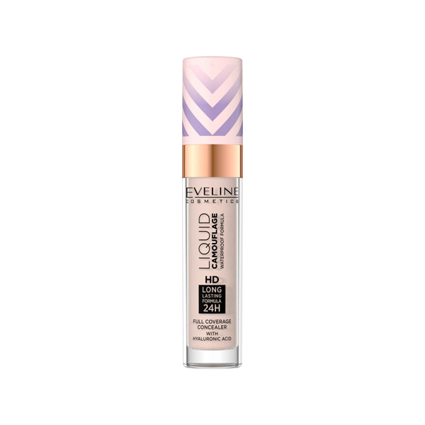 EVELINE LIQUID CAMOUFLAGE WATERPROOF CONCEALER WITH HYALURONIC ACID