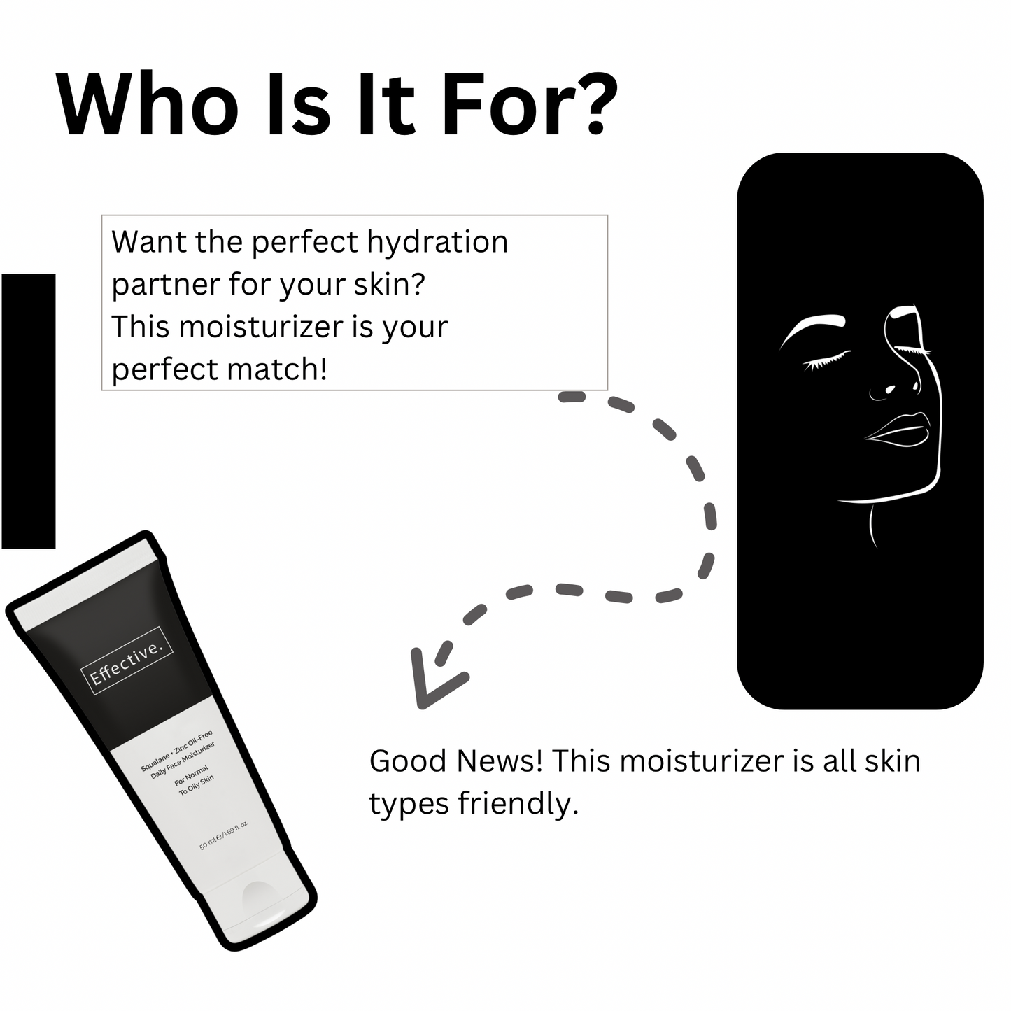 Effective 48 Hours Oil-Free Daily Face Moisturizer 50ml