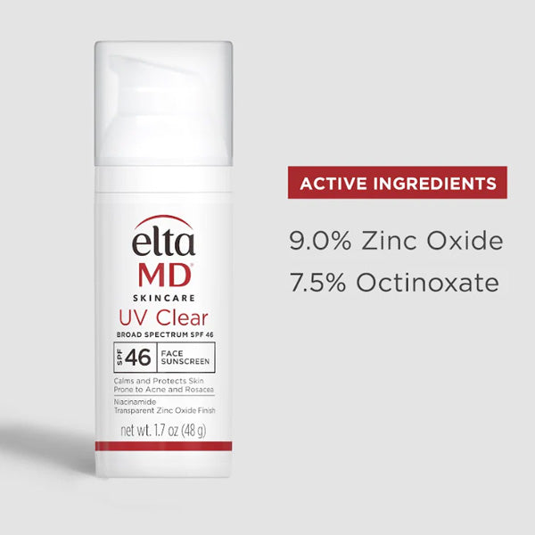 واقي شمس Elta-Md Uv Clear واسع الطيف بعامل حماية من الشمس 46، 48 جم واقي شمس Elta-Md Uv Clear واسع الطيف بعامل حماية من الشمس 46، 48 جم