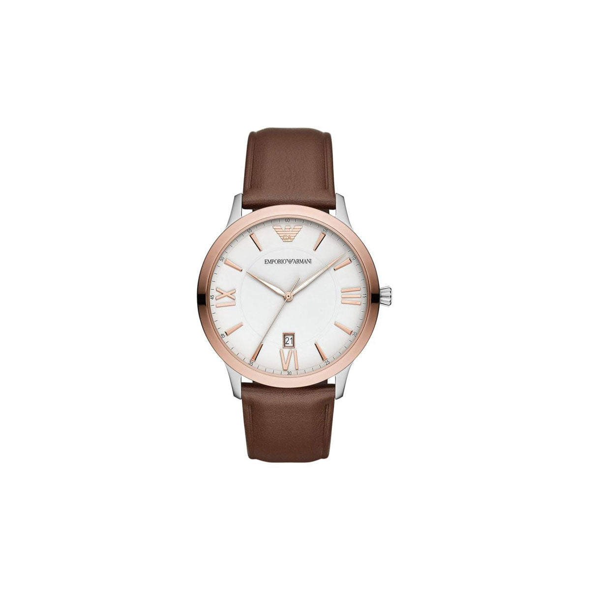 Emporio Armani AR11211 Men's Watch 43 Mm Brown