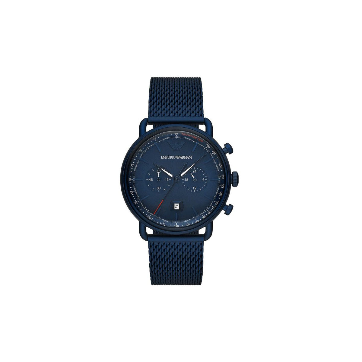 Emporio Armani AR11289 Men's Watch 43 Mm Blue