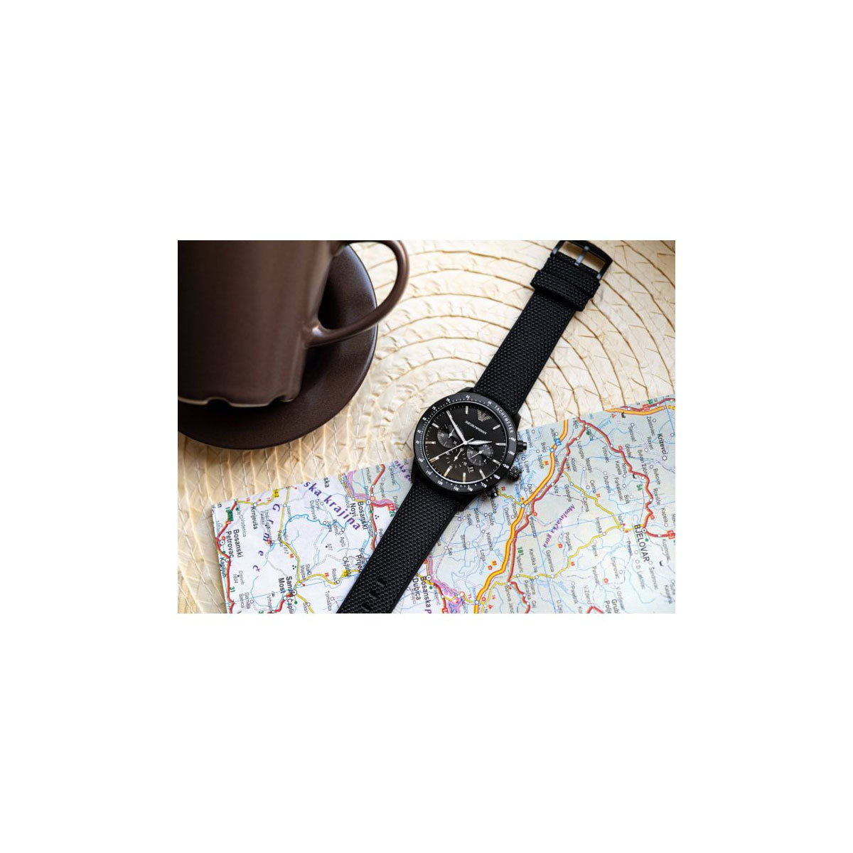 Emporio Armani AR11453 Men's Watch 43 Mm Black