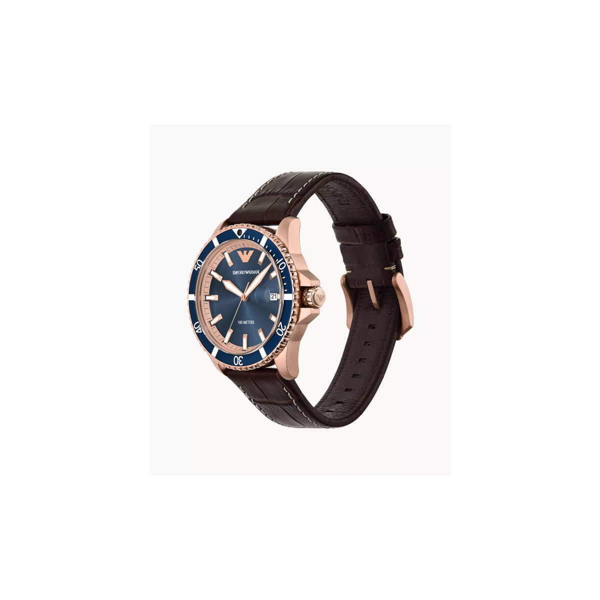 Emporio Armani AR11556 Men's Watch 42 Mm Brown