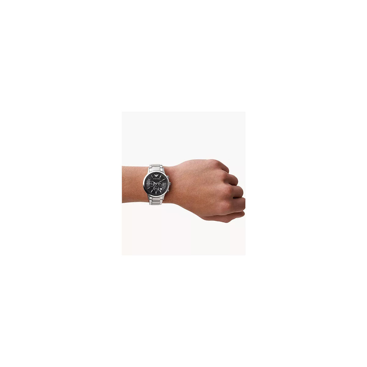 Emporio Armani AR2434 Men's Watch 43 Mm Silver