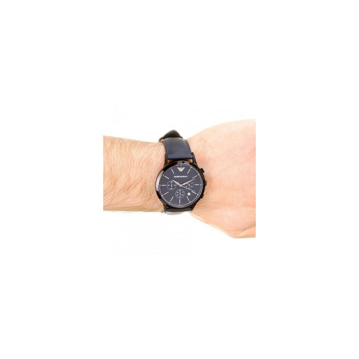 Emporio Armani AR2481 Men's Watch 43 Mm Blue Emporio Armani AR2481 Men's Watch 43 Mm Blue
