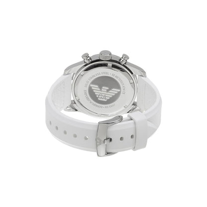 Emporio Armani AR5947 Men's Watch 45 Mm White