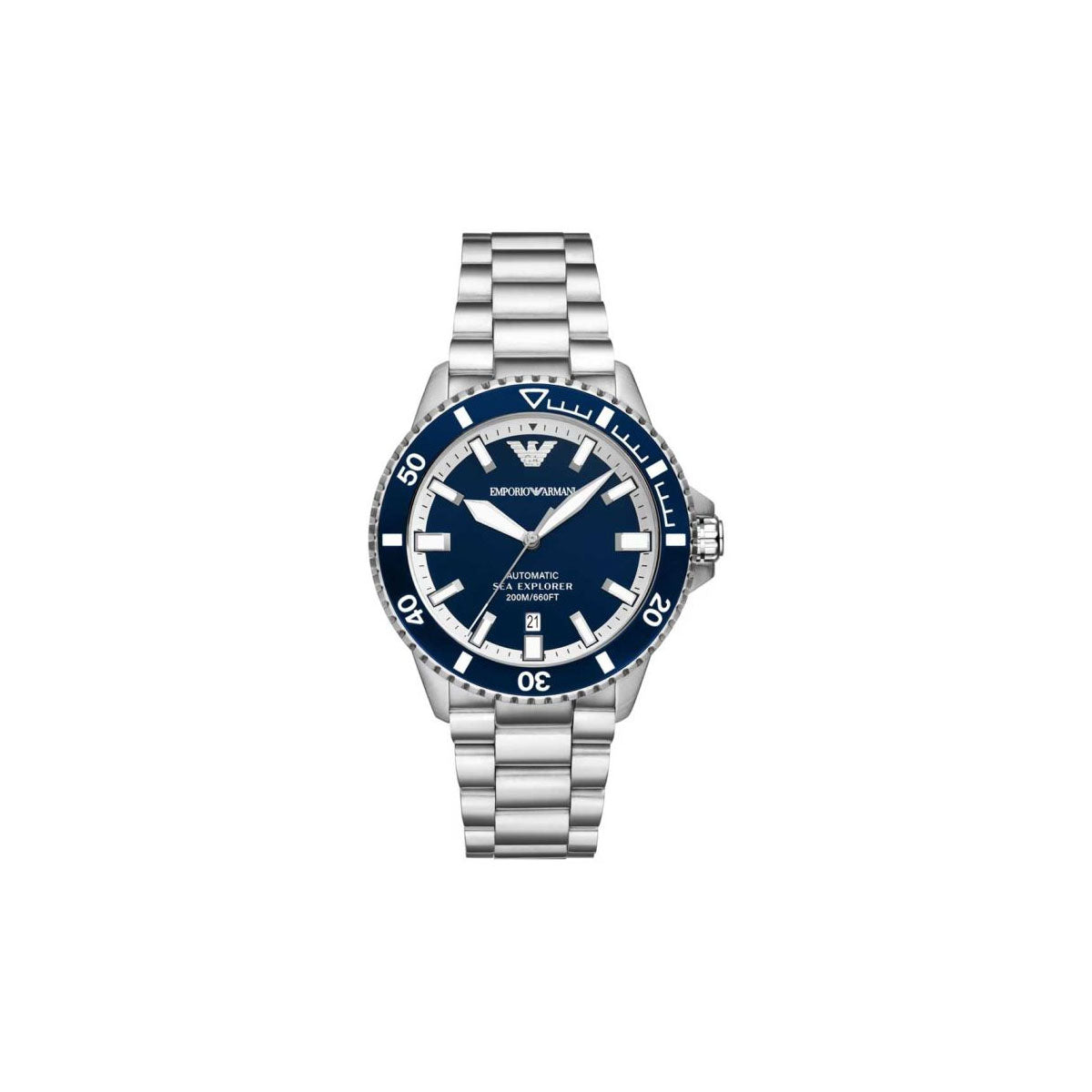 Emporio Armani Ar60079 Men's Watch 43 Mm Silver