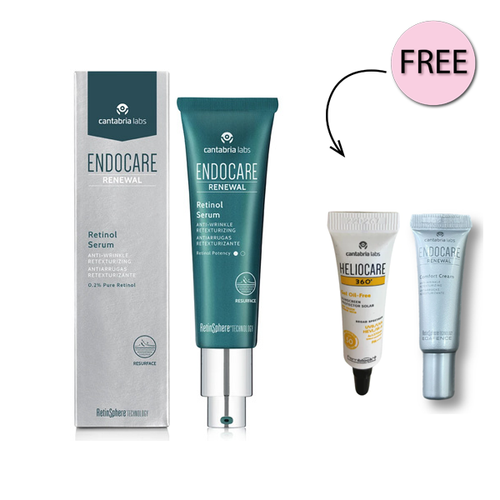 Endocare Renewal Retinol Serum 0.2% 30ml + Free Sunscreen 5ml + Free Retinol Cream 3ml